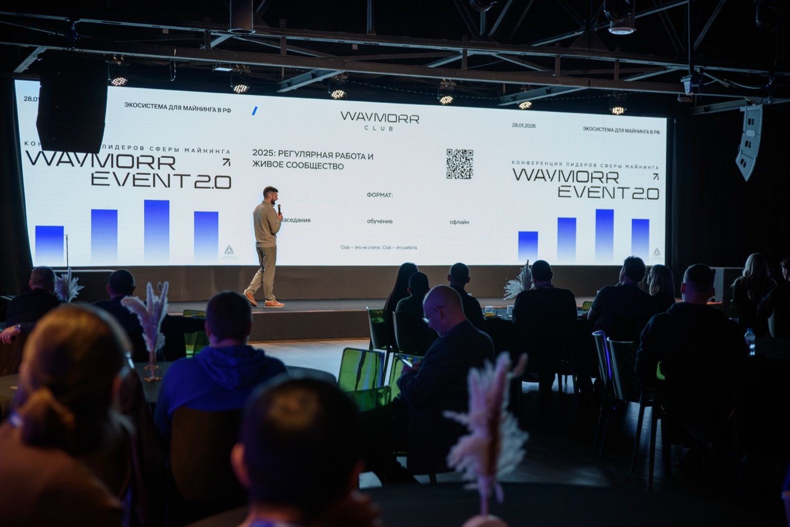 WAYMORR EVENT 2.0 — зал и сцена