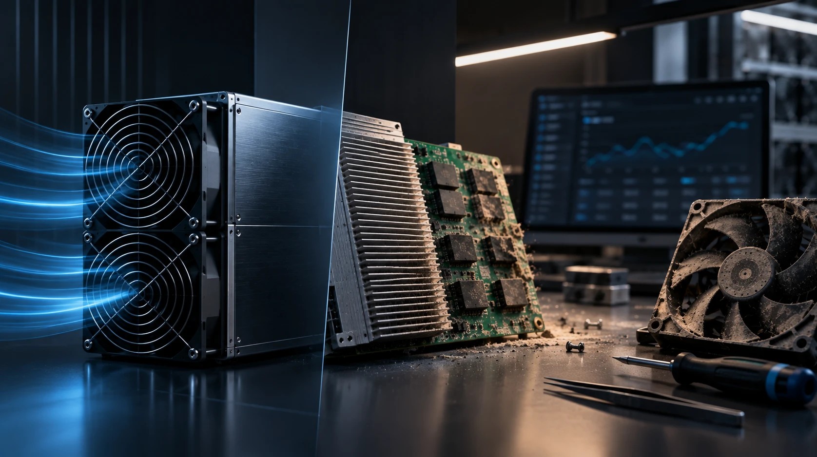 Ремонт ASIC-майнеров: коды ошибок, диагностика и сервис
