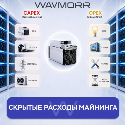 CAPEX и OPEX в майнинге: из чего складывается реальная стоимость проекта