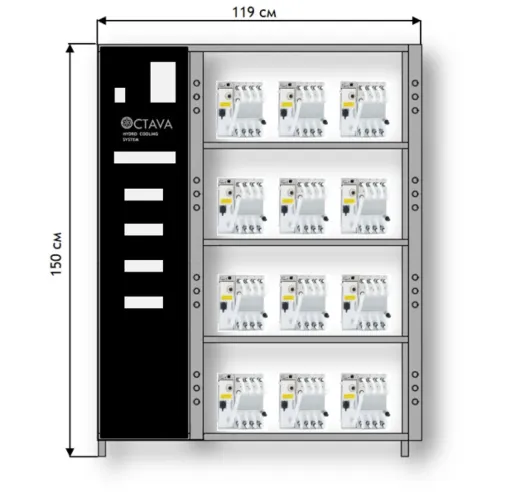 Система охлаждения V12 Antminer Hydro