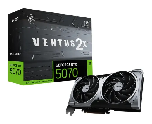 MSI GeForce RTX 5070 12GB, два вентилятора